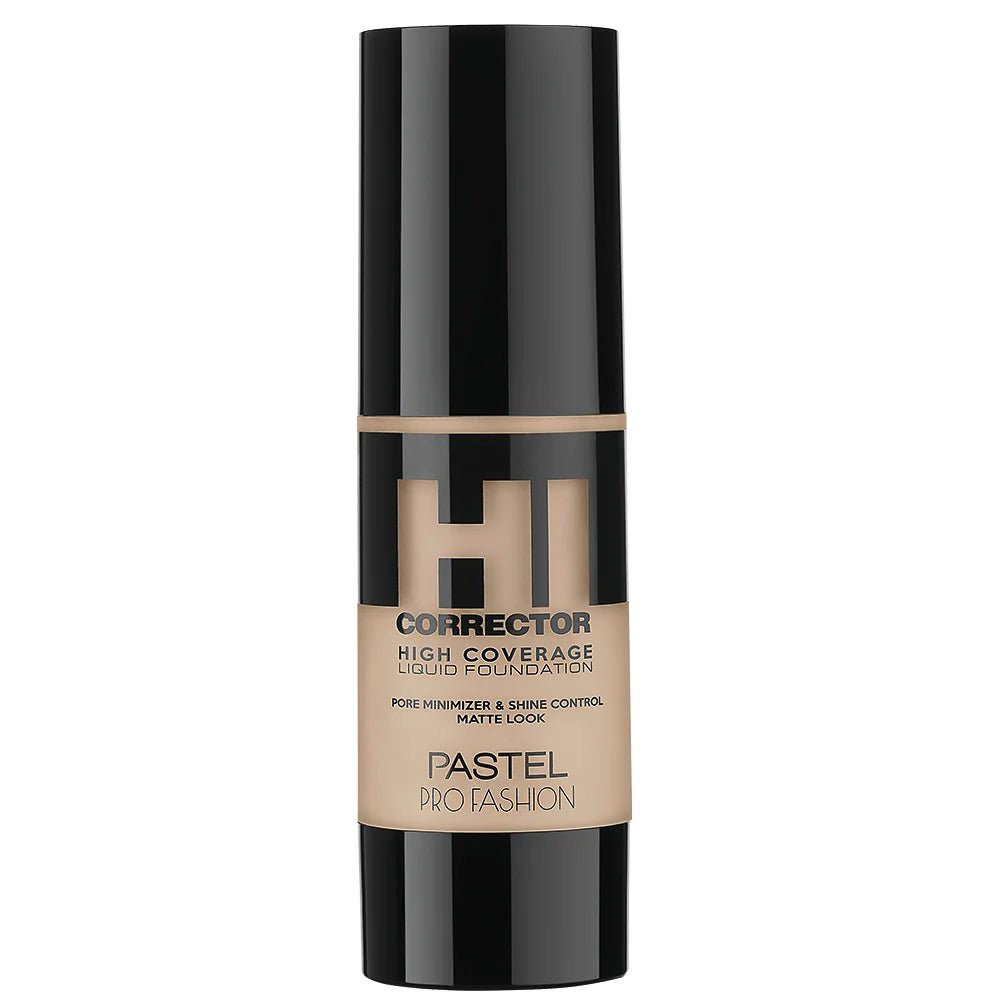كريم أساس عالي التغطية مطفي من باستيل | Pastel High Coverage Matte Foundation 402 بورسلاين معتدل - EROS STORE