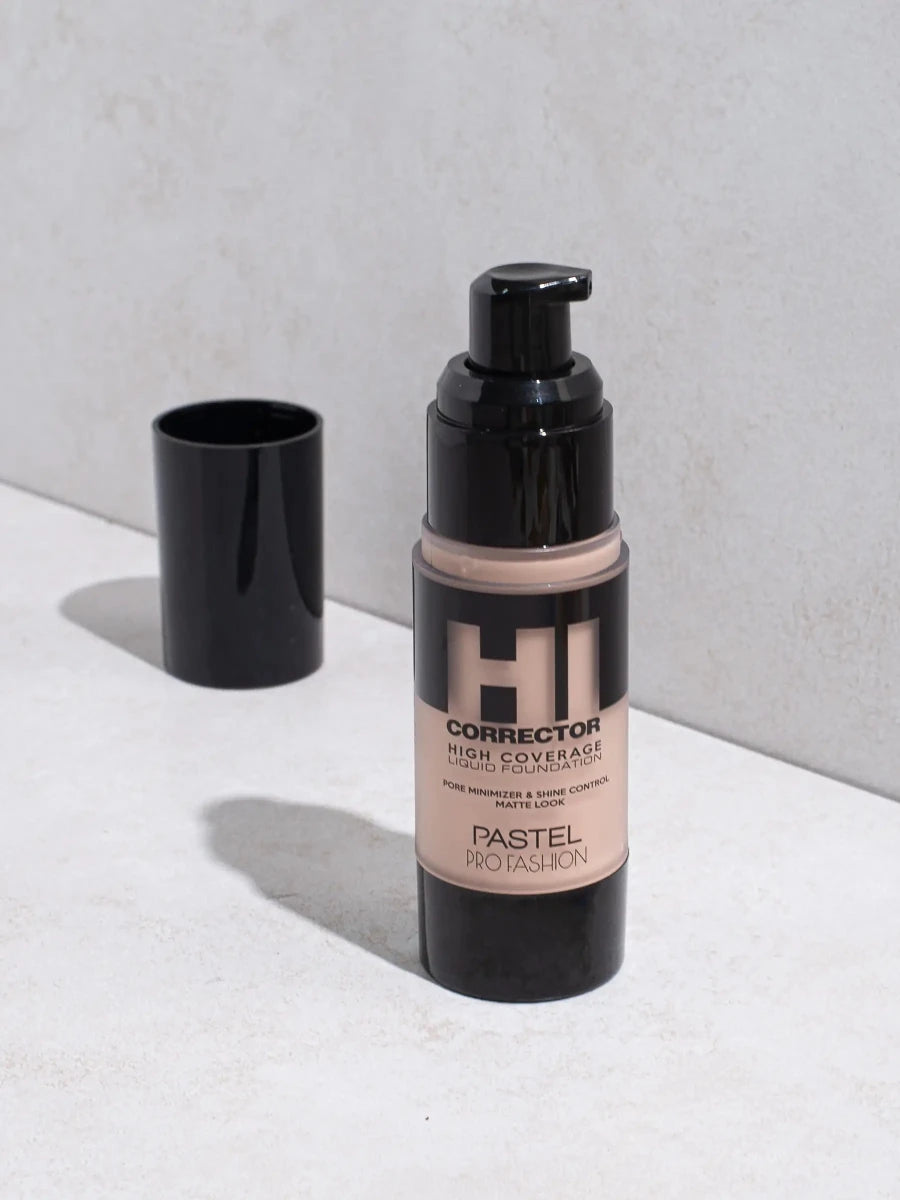 كريم أساس عالي التغطية مطفي من باستيل | Pastel High Coverage Matte Foundation 402 بورسلاين معتدل - EROS STORE
