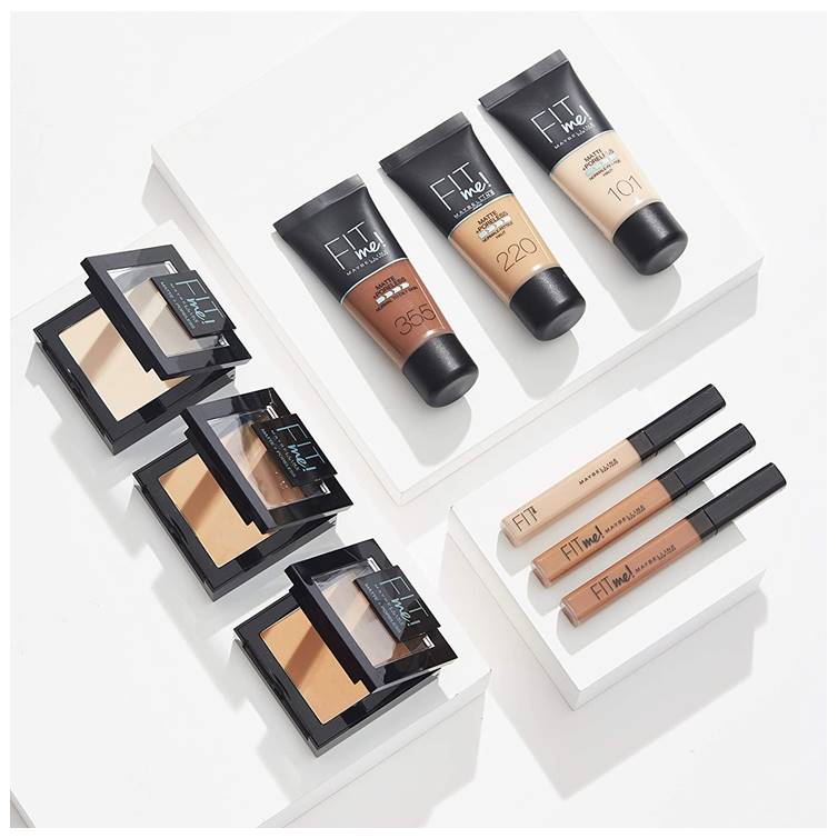 كريم أساس فت مي للبشرة الدهنية والمختلطة من ميبلين | Maybelline Fit Me Foundation for Oily and Combination Skin FAIR IVORY 102 - EROS STORE