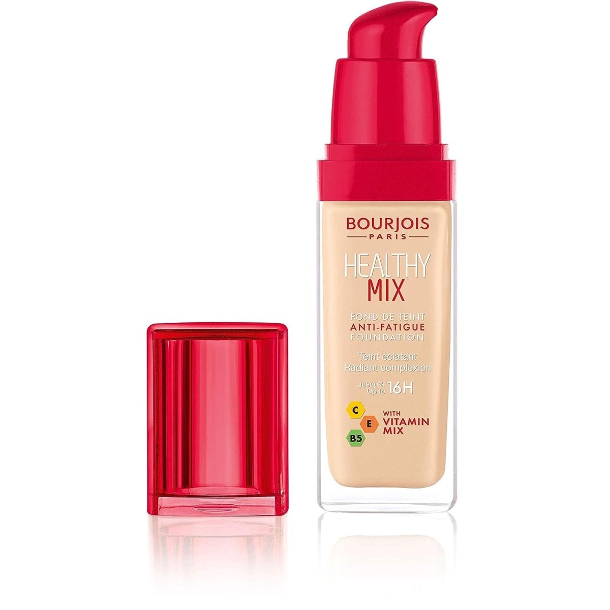 كريم أساس هيلثي ميكس المضاد للتعب من برجوا | Bourjois Healthy Mix Anti - Fatigue Foundation 50C Rose Ivory - EROS STORE