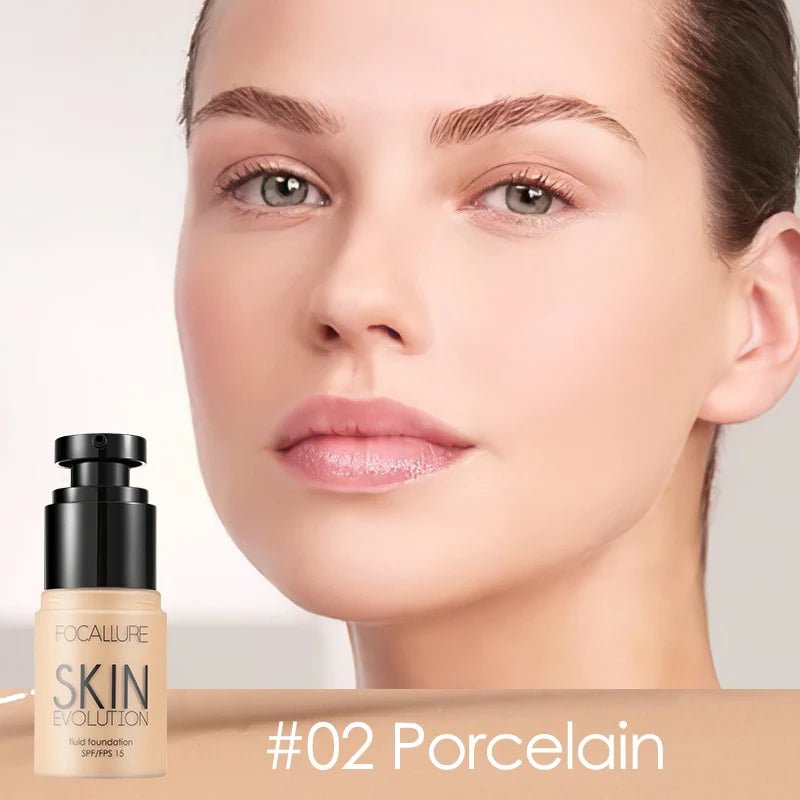 كريم أساس سائل من فوكالور | Focallure Liquid Foundation 02 بورسلاين - EROS STORE