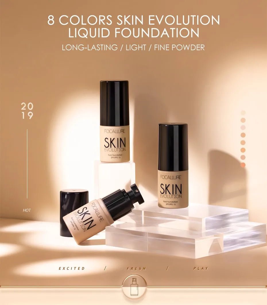 كريم أساس سائل من فوكالور | Focallure Liquid Foundation 03 وورم ايفوري - EROS STORE
