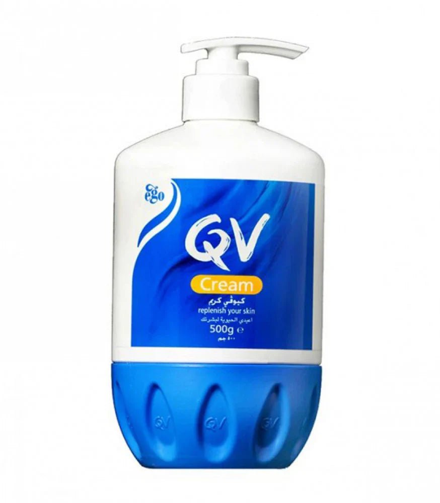 كيو في كريم مرطب للوجه والجسم لتجديد البشرة - 500 غرام | QV Cream Replenish Your Skin - 500g - EROS STORE