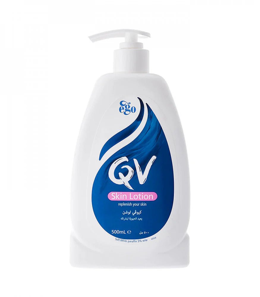 كيو في لوشن مرطب للوجه والجسم - 500 مل | QV Skin Lotion Replenish Your Skin - 500ml 500 مل - EROS STORE