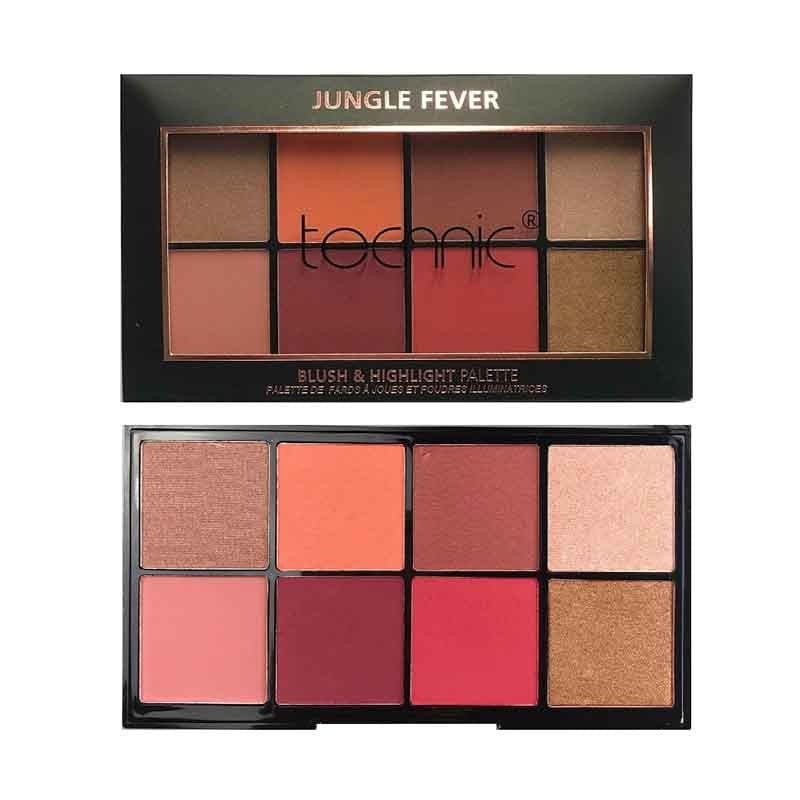 لوحة أحمر خدود وإضاءة مثالية من تكنك | Technic Blush & Highlight Palette - EROS STORE