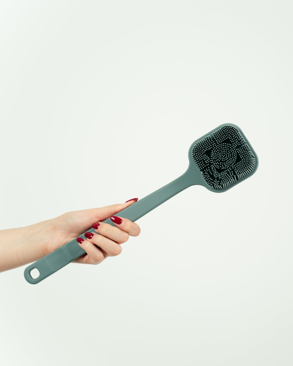 Long back brush to reach all areas فرشاة ظهر طويلة للوصول لجميع المناطق Red - احمر - EROS STORE