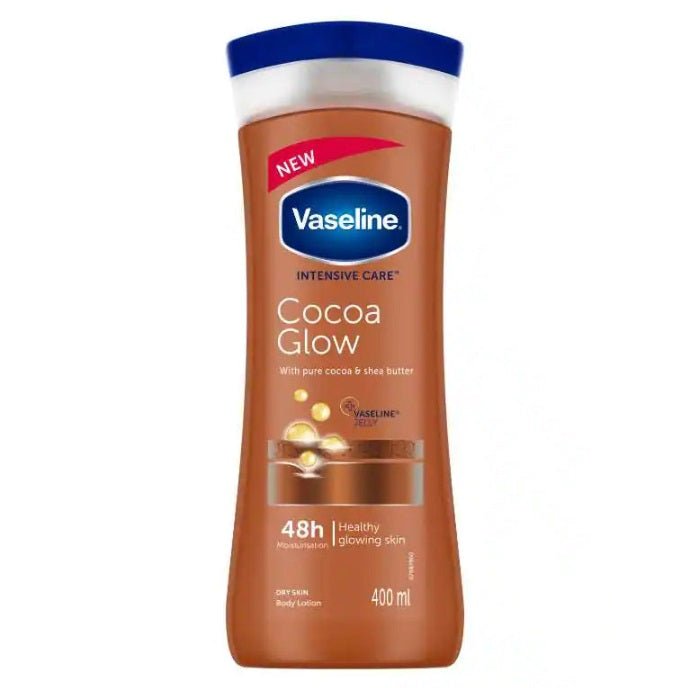لوشن فازلين للعناية المركزة بتألق الكاكاو | Vaseline Intensive Care Cocoa Radiant Body Lotion 400 مل - EROS STORE