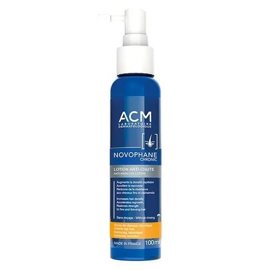 لوشن نوفافان لعلاج تساقط الشعر المزمن والوراثي من إي سي إم | ACM Novophane Chronic and Genetic Hair Loss Lotion 100 مل - EROS STORE