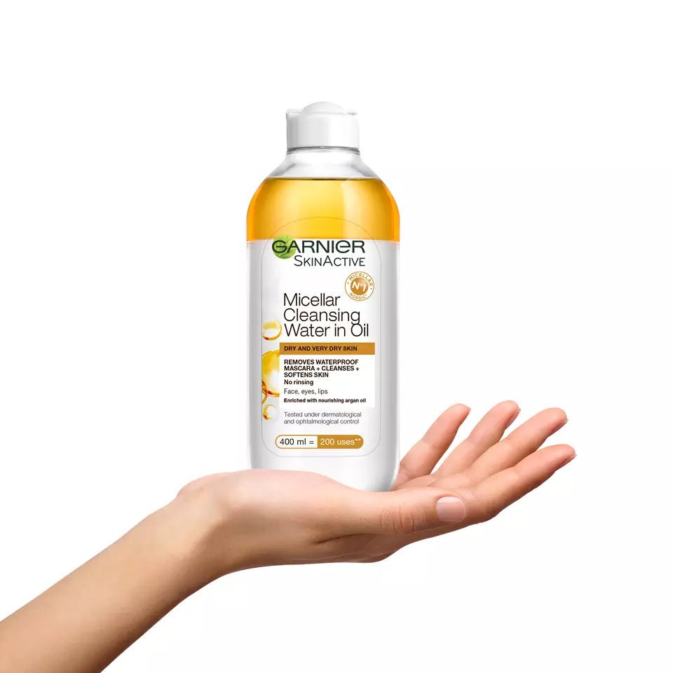 ماء ميسيلار المنظف غني بالزيت من غارنييه | Garnier Micellar Cleansing Water in Oil 400 مل - EROS STORE