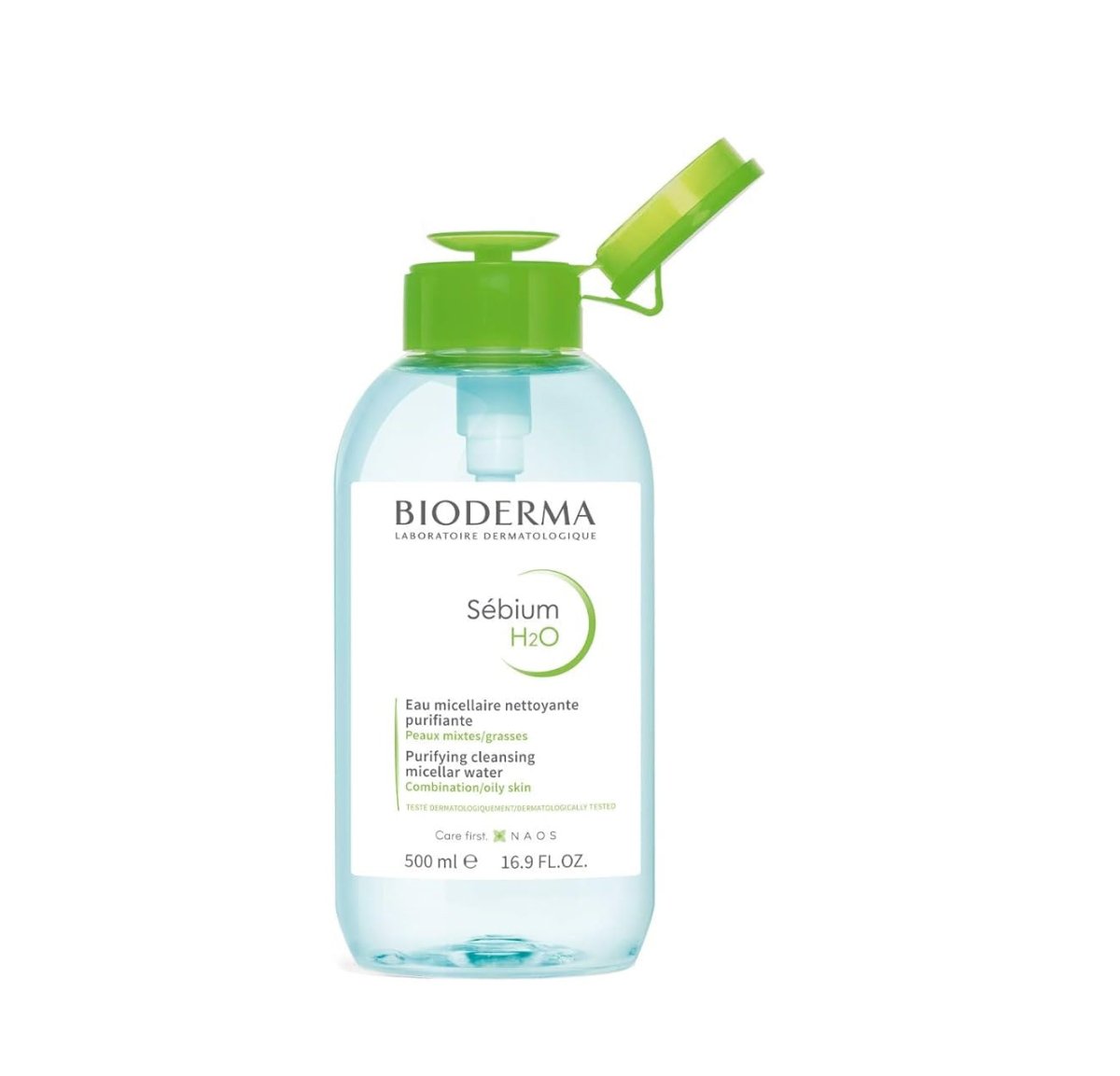 ماء ميسيلار وتونر سيبيوم لتنقية البشرة من بيوديرما | Bioderma Sebium H2O Micellar Water + Toner 500 مل - EROS STORE