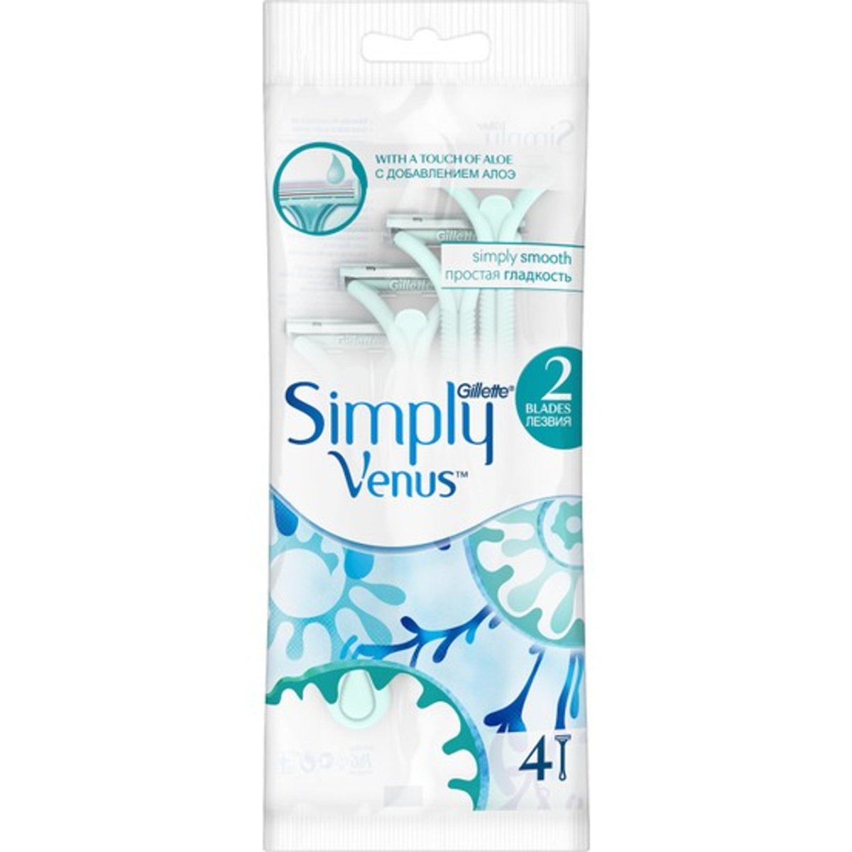 ماكينة حلاقة جيليت سيمبلي فينوس | Gillette Simply Venus Razor عدد 4 - EROS STORE