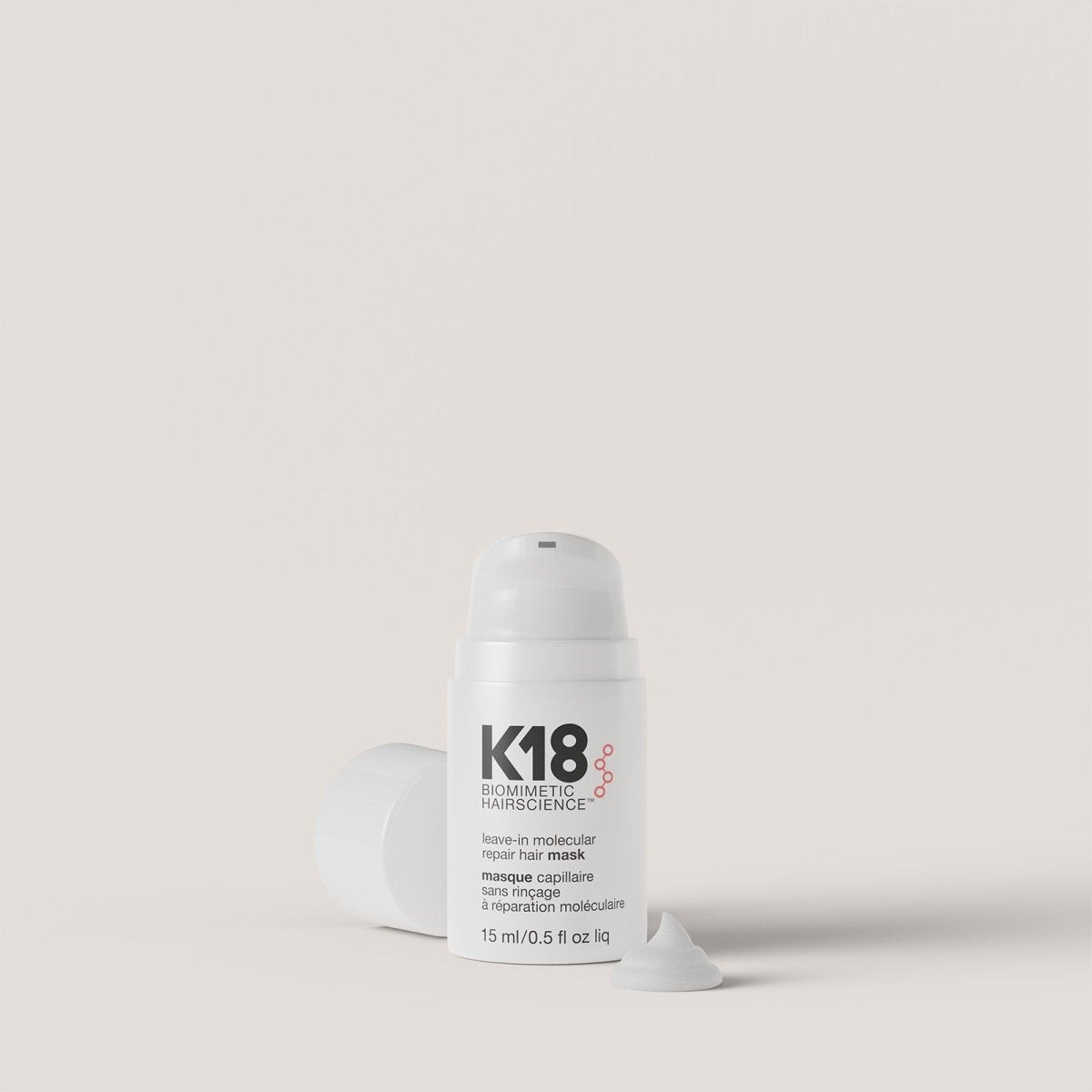ماسك إصلاح الشعر الجزيئي ليف إن من كي 18 | K18 Leave - In Molecular Repair Hair Mask 50 مل - EROS STORE