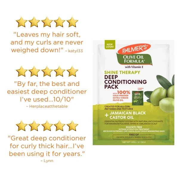 ماسك معالج للشعر بخلاصة زيت الزيتون والبروتين من بالمرز | Palmer's Olive Oil Deep Conditioning Protein Pack 60 غم - EROS STORE