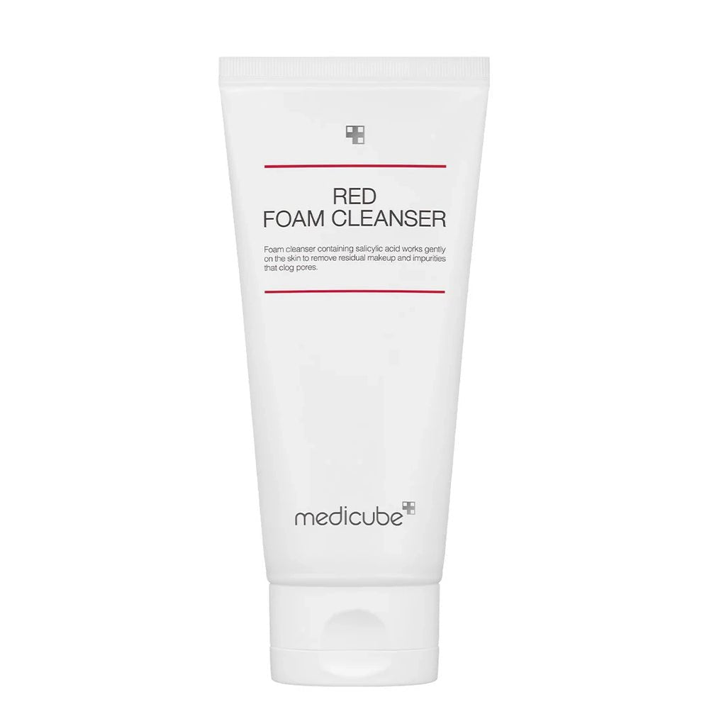 medicube RED FOAM CLEANSER - 120ML | ميدي كيوب غسول رغوي للوجه - ١٢٠ مل 120مل - EROS STORE