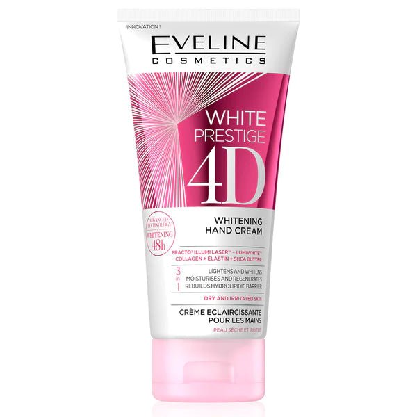 مفتح ومرطب اليدين 4D من إيفلين | Eveline 4D Whitening & Moisturizing Hand Cream 100 مل - EROS STORE