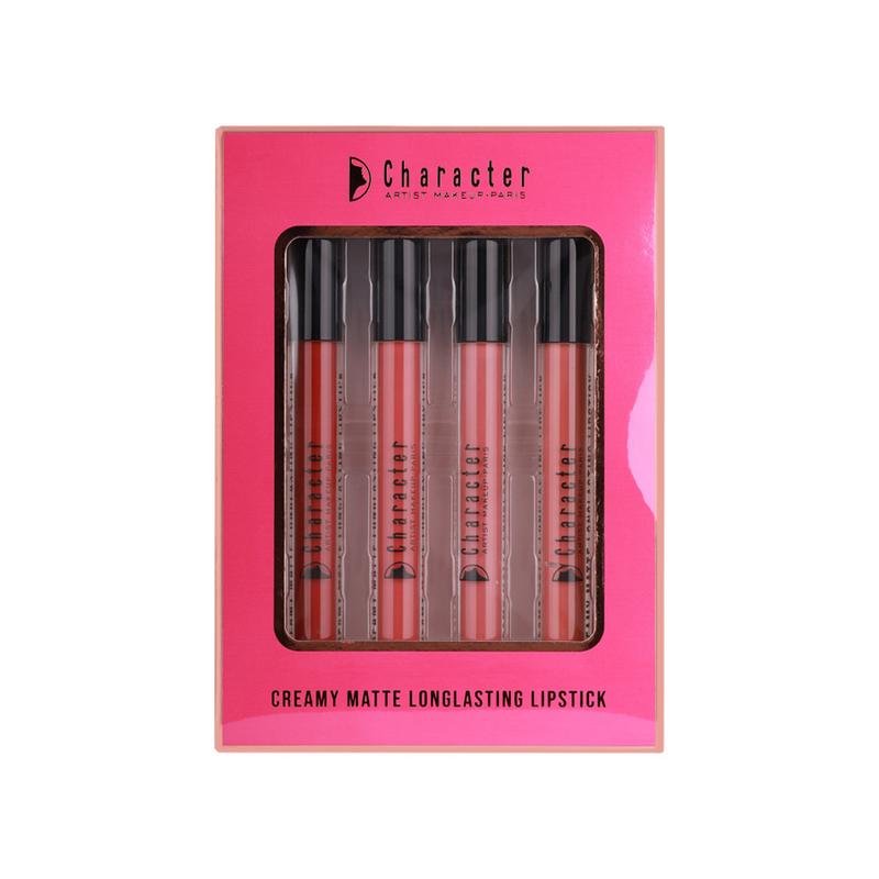 مجموعة أحمر شفاه مطفي من كاركتر | Character Matte Lipstick Set 1 - EROS STORE