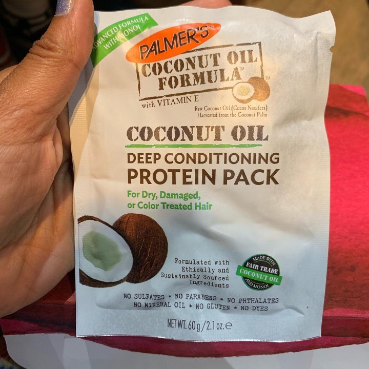 مجموعة بروتين لتعزيز الرطوبة معالجة للشعر من بالمرز | Palmer's Coconut Oil Formula Moisture Boost Protein Pack - 2.1oz 60 غم - EROS STORE