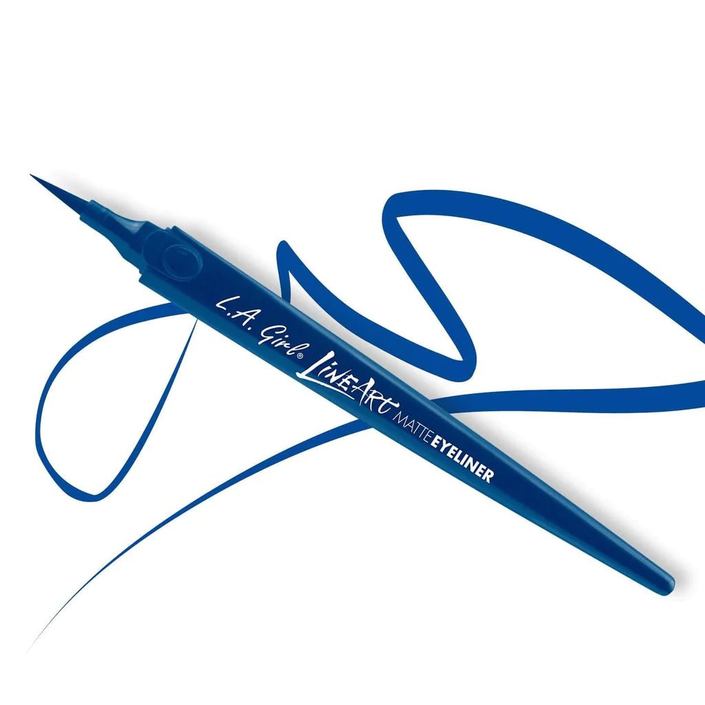 محدد عيون لاين آرت غير لامع من LA | LA Girl Line Art Matte Eyeliner ازرق - EROS STORE