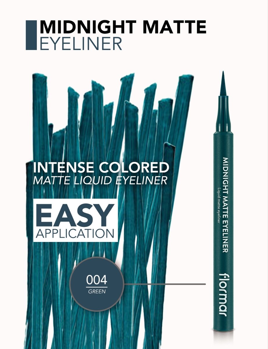 Midnight Matte Eyeliner | لاينر ميدنايت مطفي من فلورمار 4 - EROS STORE