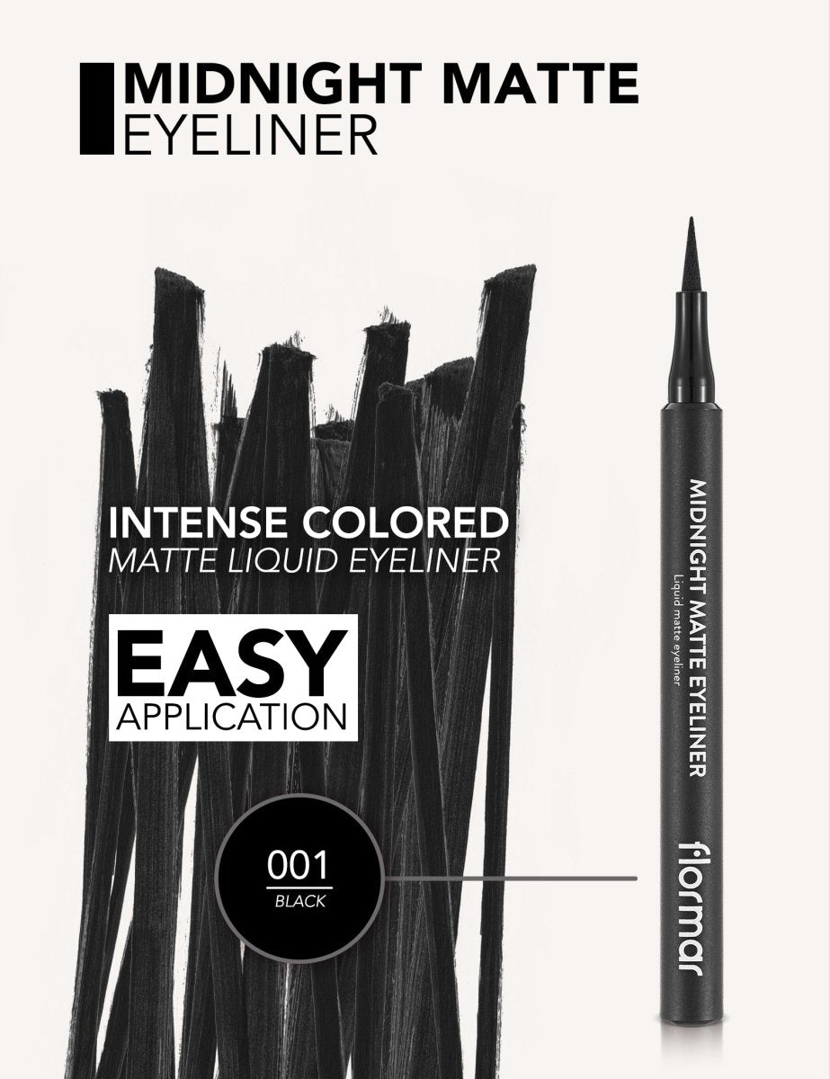 Midnight Matte Eyeliner | لاينر ميدنايت مطفي من فلورمار 1 - EROS STORE