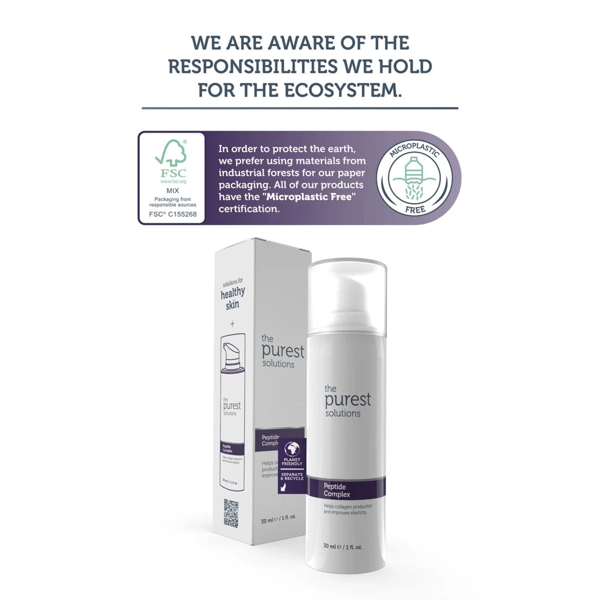 مصل مركب الببتيد من ذا بيورست سوليوشنز | The Purest Solutions Peptide Complex Serum 30 مل - EROS STORE