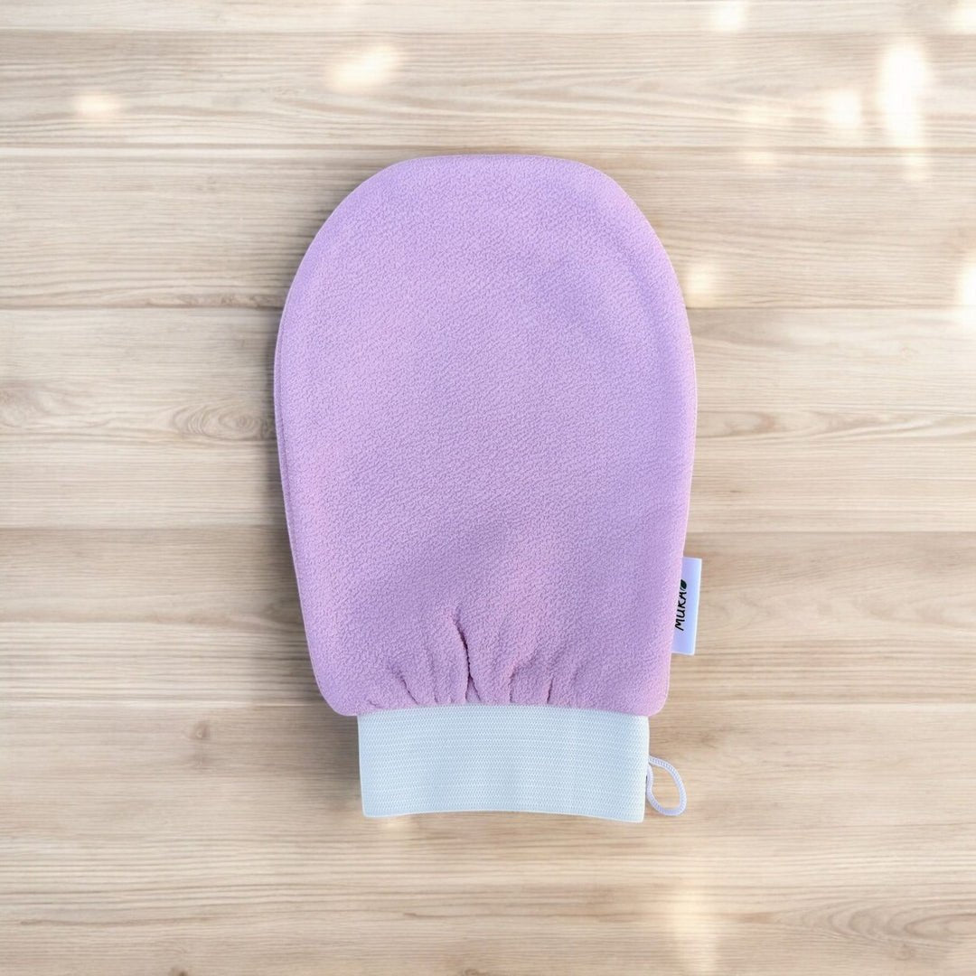 MURA KOREAN EXFOLIATING GLOVE | مورا ليفة كورية للاستحمام و تقشير الجلد وردي - EROS STORE