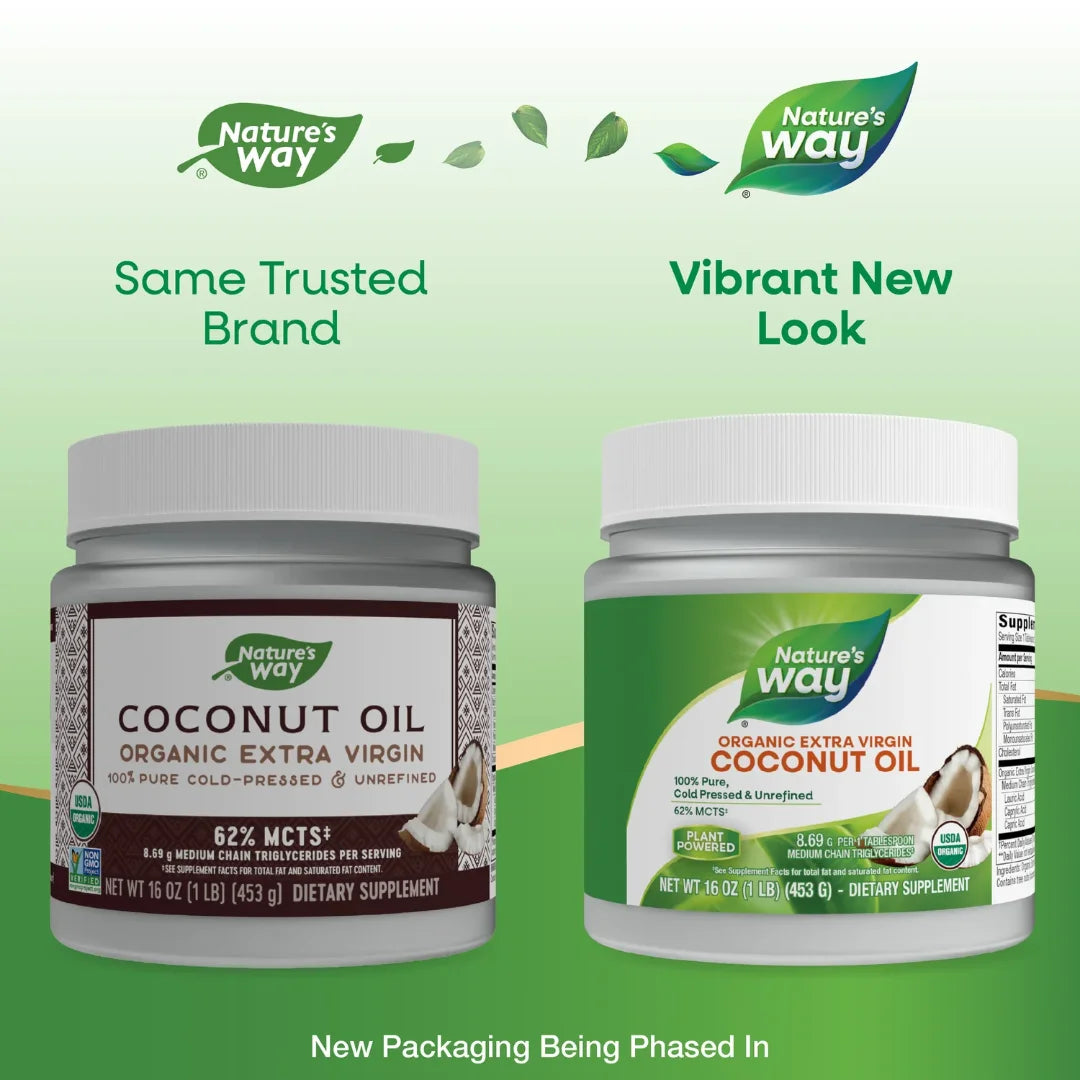 زيت جوز الهند العضوي البكر الممتاز من نيتشرز واي | Nature's Way Organic Extra Virgin Coconut Oil