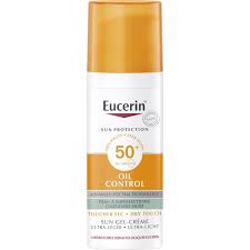 واقي شمس خالي من الزيوت من يوسيرين | Eucerin Oil Control Sun Gel - Cream Dry Touch SPF 50+ 50 مل - EROS STORE