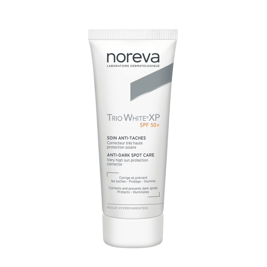 واقي شمس ومفتح البشرة ترايو وايت إكس بي SPF50+ من نوريفا | NOREVA Trio White XP SPF50+ Cream 40 مل - EROS STORE