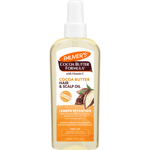 Palmer's Cocoa Butter Formula Moisturizing Hair & Scalp Oil with Biotin |زيت ترطيب الشعر وفروة الراس بزبدة الكاكاو والبيوتين من بالمرز 150 مل - EROS STORE