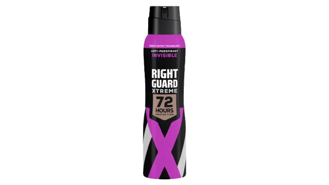 Right Guard Xtreme Invisible Anti - Perspirant 150ml مزيل العرق رايت جارد إكستريم غير مرئي 150 مل 150 مل - EROS STORE