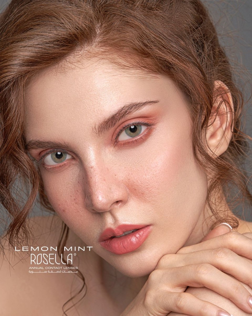 ROSELLA ANNUAL CONTACT LENSES | روزيلا عدسات لاصقة سنوية Avocado + سائل عدسات هدية - EROS STORE