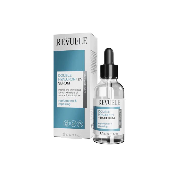 ريفويل سيروم هيالورونيك أسيد + بانتينول - 30 مل | Revuele Double Hyaluron + B5 Serum - 30ml - EROS STORE
