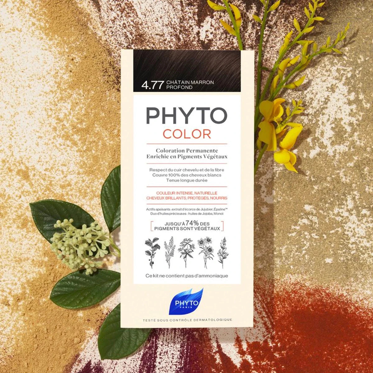 صبغة شعر نباتية دائمة من فيتوكولور | Phytocolor Permanent Botanical Hair Color 1 أسود - EROS STORE