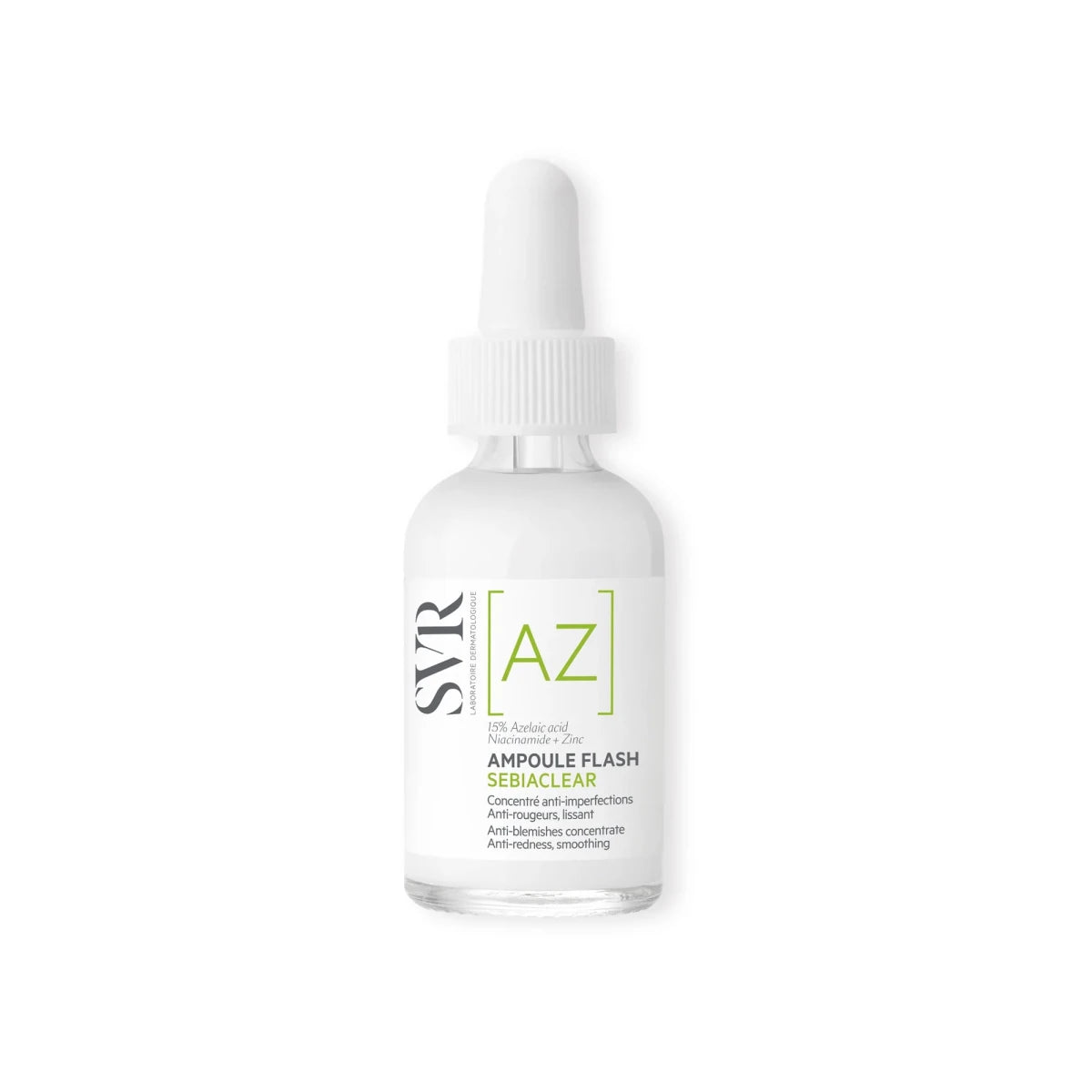 SVR Sebiaclear Ampoule Flash AZ Serum 30 ml | اس في ار سيروم للبشرة الدهنية ازيلك اسد ٣٠مل 30 مل - EROS STORE