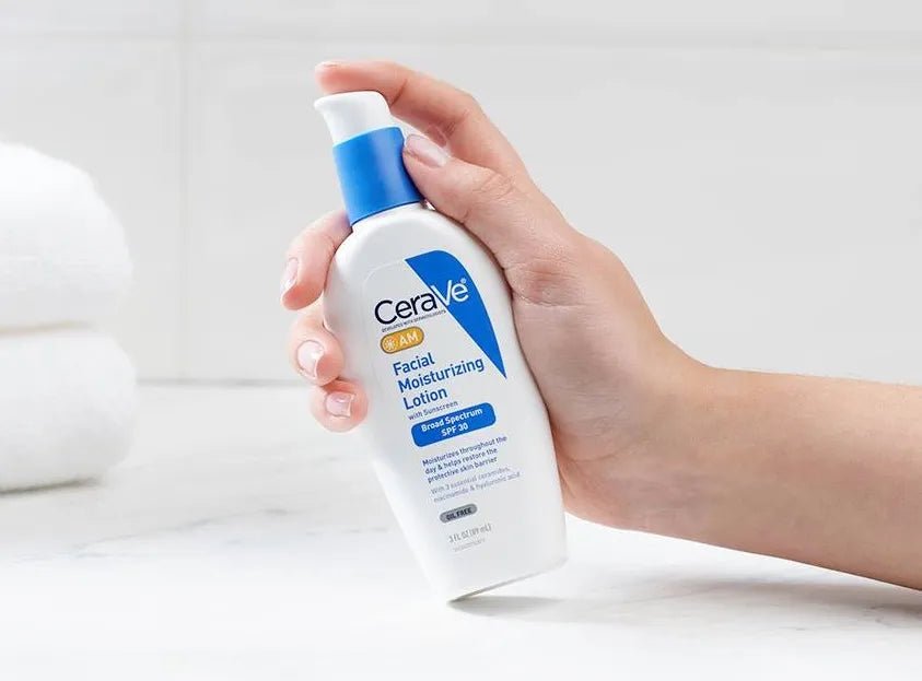 سيرافي لوشن ترطيب الوجه مع واقي شمس بعامل حماية SPF 30 | CeraVe AM Facial Moisturizing Lotion with Sunscreen 89 مل - EROS STORE