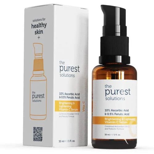 The Purest Solutions Brightening + Lightening Vitamin C Serum - 30ml | ذا بيورست سيروم فيتامين سي - 30 مل 30 مل - EROS STORE