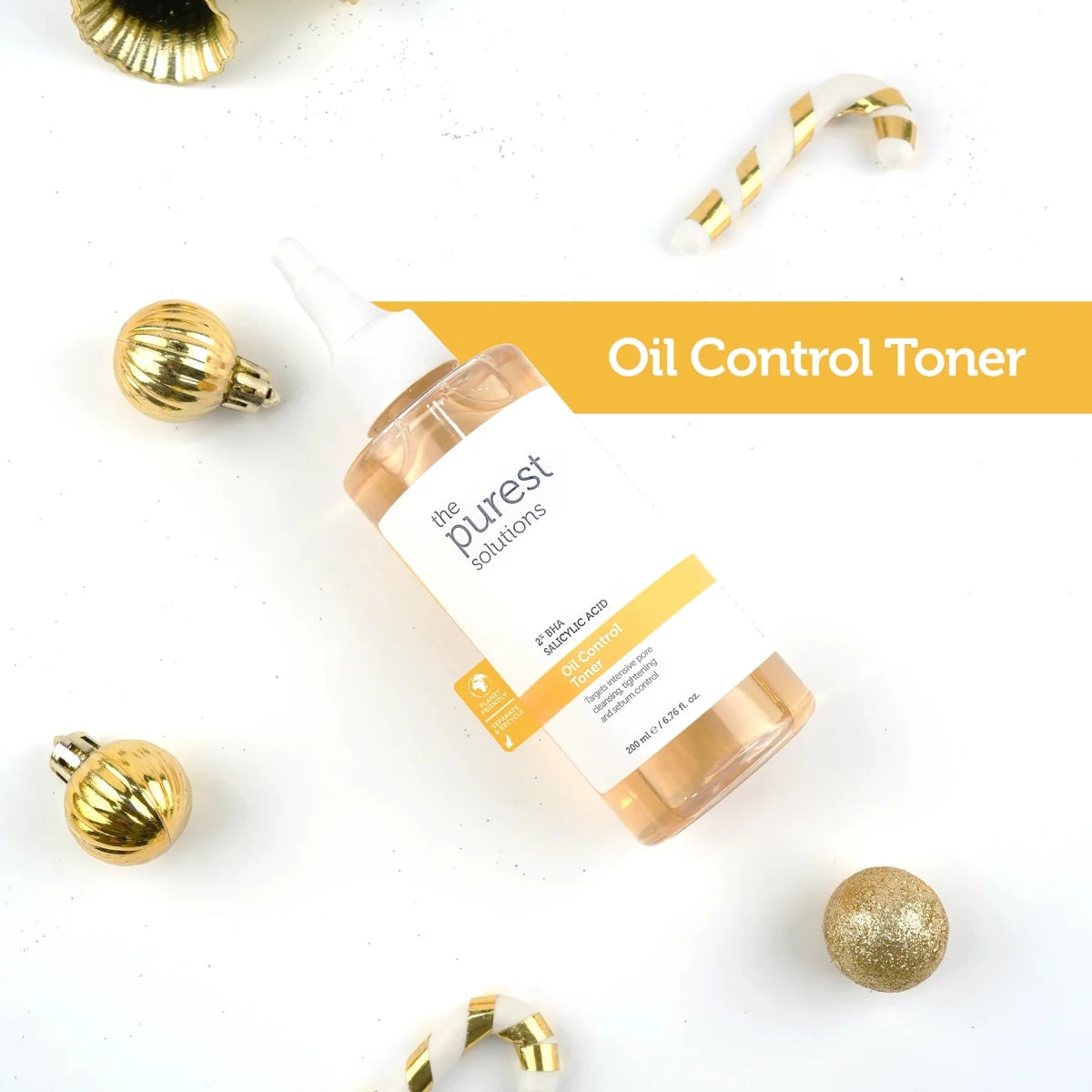 تونر ذا بيورست سوليوشنز للتحكم في الزيوت بحمض الساليسيليك 2% - 200 مل | The Purest Solutions Oil Control Toner 2% Salicylic Acid - 200ml 200 مل - EROS STORE
