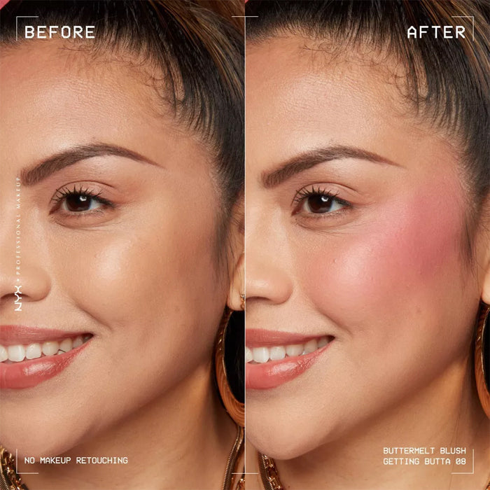 بلاشر باترميلت البودرة بدرجة Getting Butta | NYX Buttermelt Blush Getting Butta