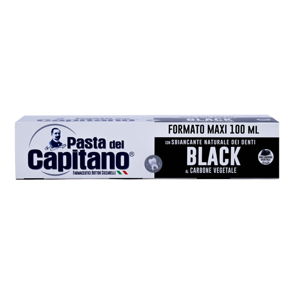 معجون أسنان كابيتانو بالفحم الطبيعي - 100 مل | Capitano Natural Charcoal Whitening Toothpaste - 100ml