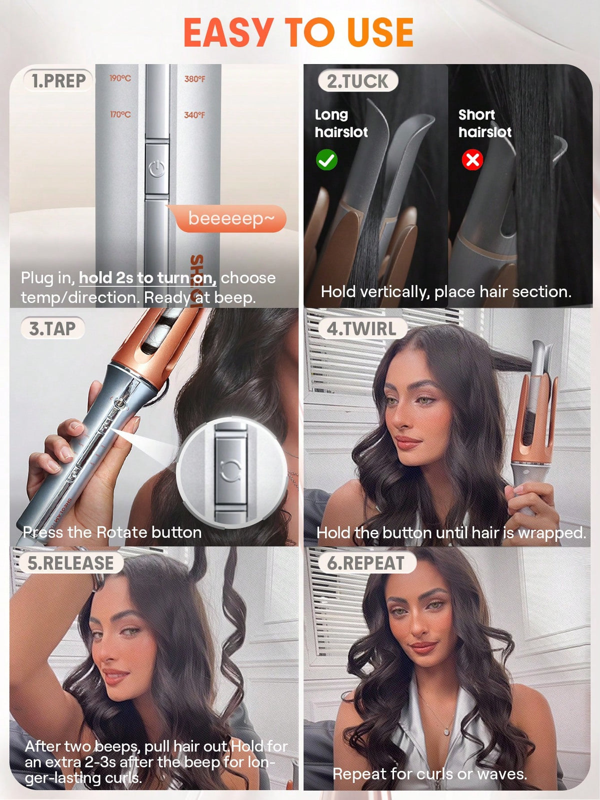 تصميم مانع للحروق والتشابك لجهاز It-Curl التلقائي