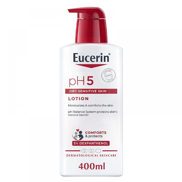 يوسيرين لوشن pH5 للبشرة الحساسة والجافة - 400 مل | Eucerin pH5 Lotion for Sensitive and Dry Skin - 400ml