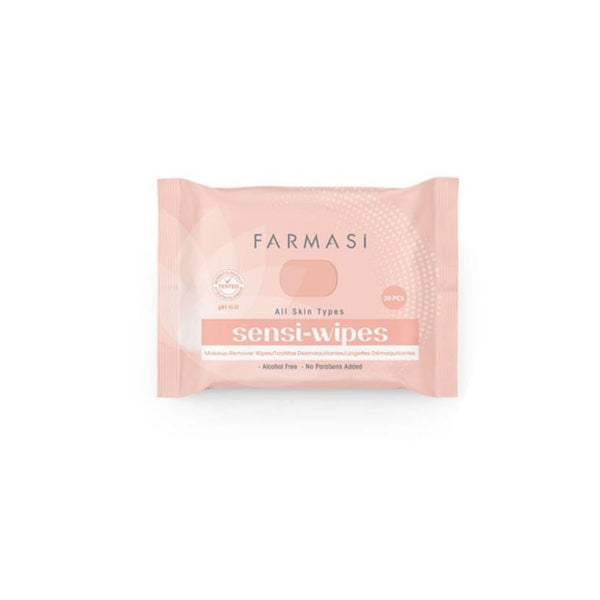 Farmasi Makeup Cleansing Sensi-Wipes 20 pcs | مناديل ازالة المكياج للبشرات الحساسة من فارمسي 20 قطعة