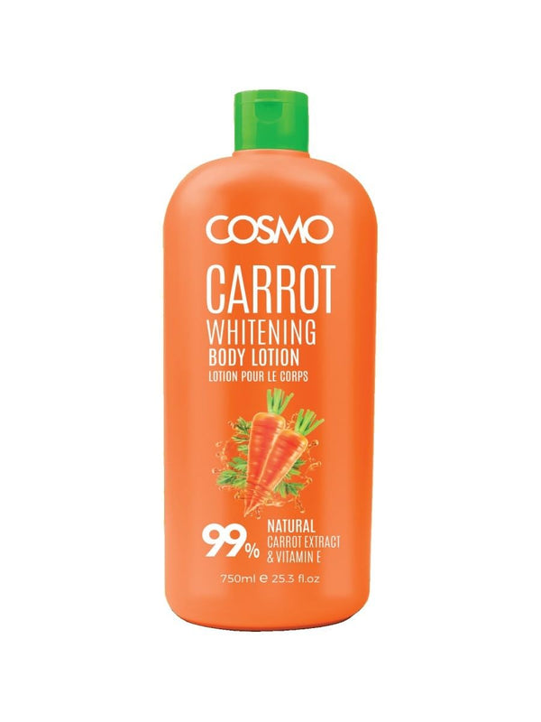 كوزمو ديزاينز لوشن تفتيح الجسم بالجزر - 750 مل | COSMO DESIGNS Carrot Whitening Body Lotion - 750ml