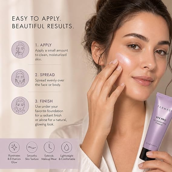 Farmasi VFX PRO Illuminating Primer, 25 ml |فارماسي في إف إكس برو برايمر مضيء، 25 مل