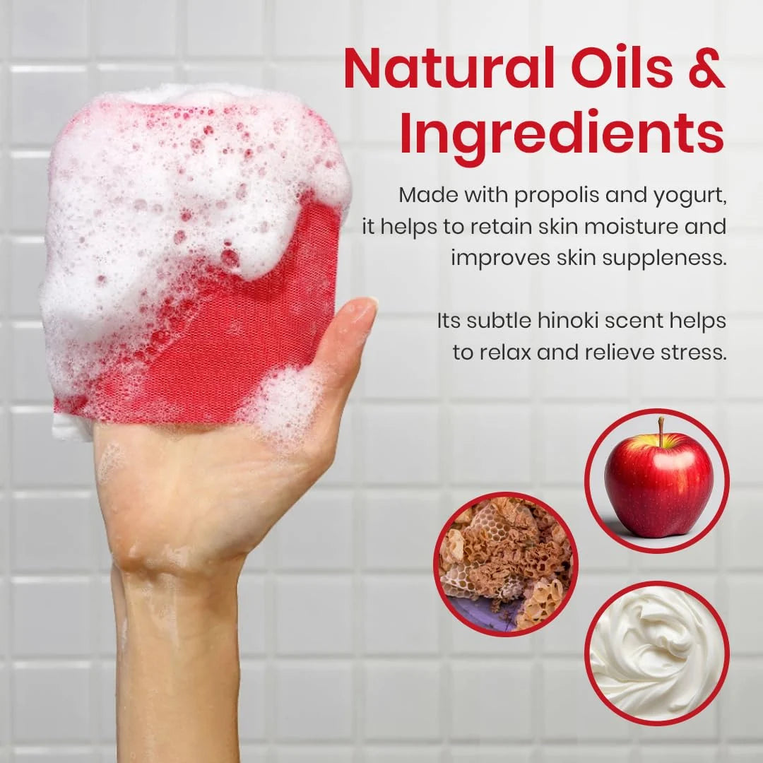 MOM'S BATH RECIPE - BODY PEELING PAD - STRONG CARE- 8 PIECES 25ml ليفة منظفة للجسم