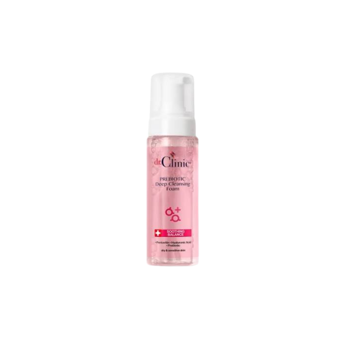 غسول فوم بريبيوتيك للبشرة الجافة والحساسة من دكتور كلينيك | Dr.Clinic Prebiotic Deep Cleansing Foam for Dry & Sensitive Skin - العبوة