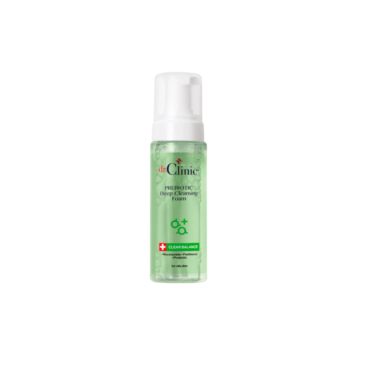 غسول فوم بريبيوتيك للبشرة الدهنية من دكتور كلينيك | Dr.Clinic Prebiotic Deep Cleansing Foam for Oily Skin - العبوة