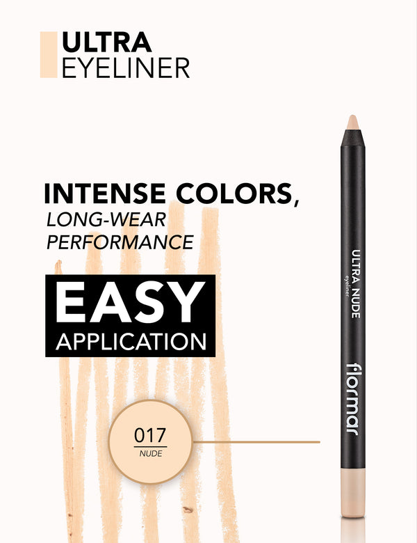 Flormar Ultra Nude Eyeliner - 017 NUDE | قلم تحديد العيون الترا نود من فلورمار - 017 بيج