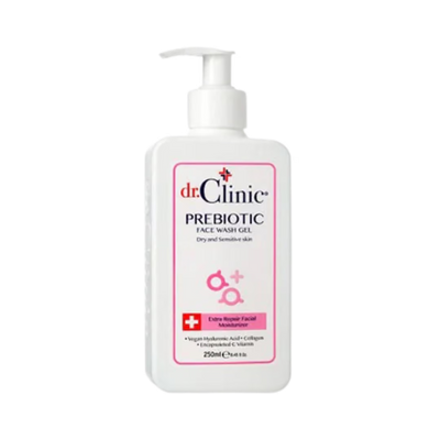 غسول وجه بريبيوتيك للبشرة الجافة والحساسة من دكتور كلينيك | Dr.Clinic Prebiotic Face Wash Gel for Dry & Sensitive Skin